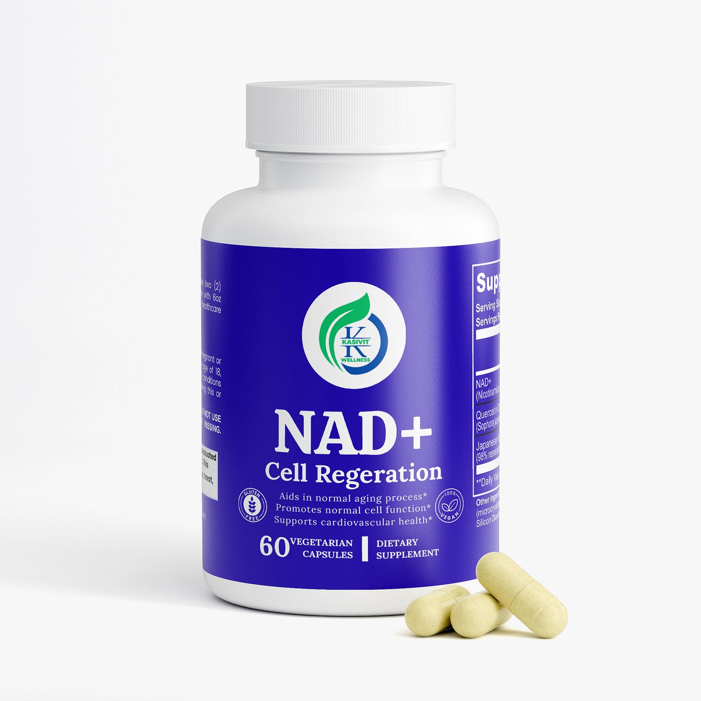 Kasivit NAD Supplement for Healthy Aging & Cell Regeneration