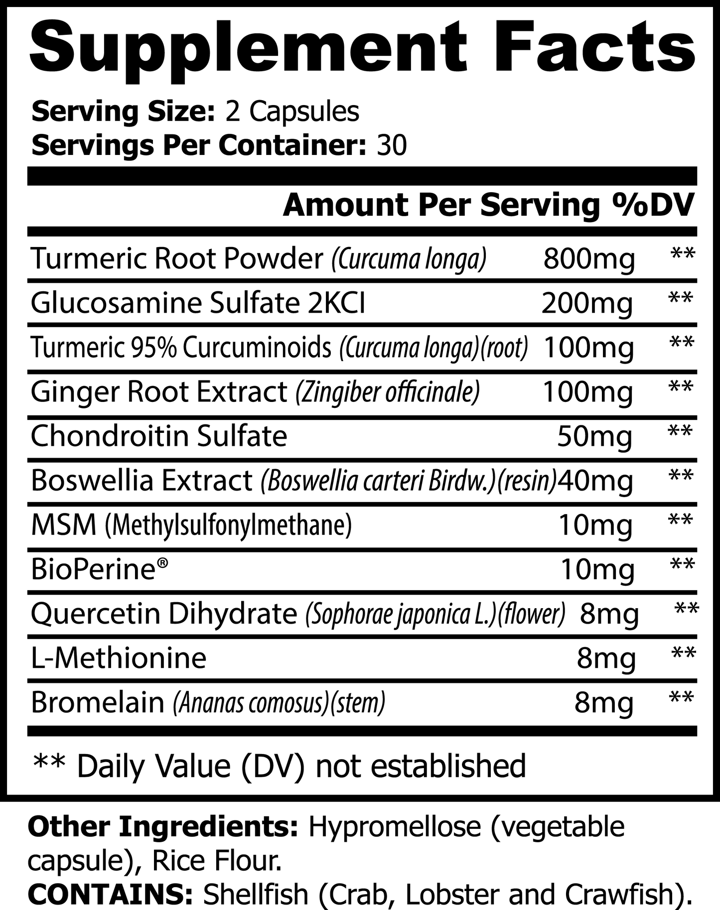 Kasivit Platinum Turmeric Supplement - Joint Support Capsules