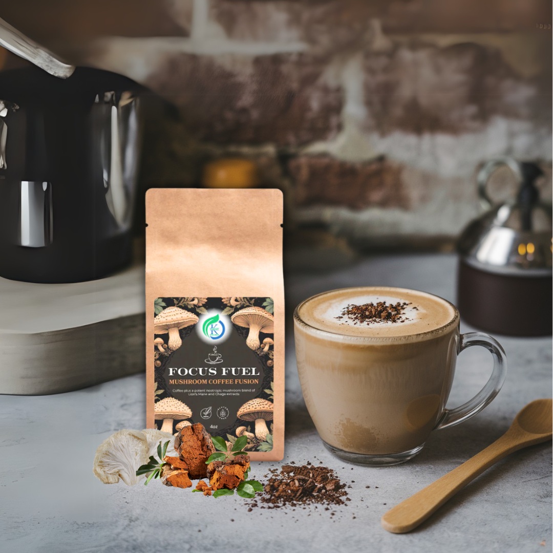 Focus Fuel - Mushroom Coffee Fusion - Lion’s Mane & Chaga 4oz
