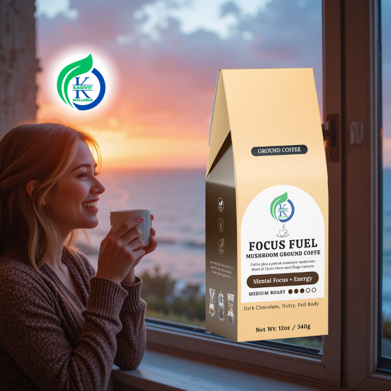 Focus Fuel Mushroom Coffee (Medium Roast) – Kasivit