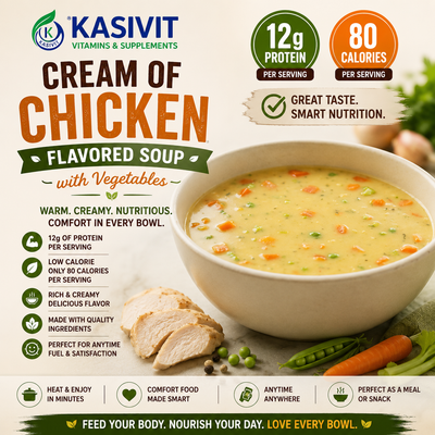 Cream of Chicken Flavored Soup with Vegetables