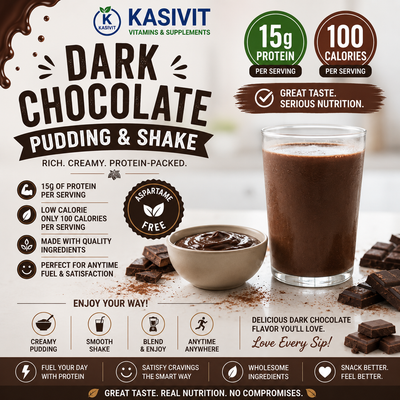 Dark Chocolate Pudding & Shake (Aspartame Free)