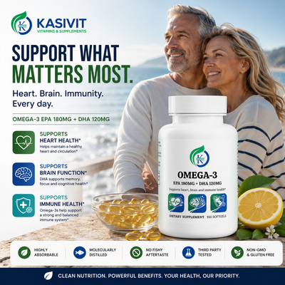 Kasivit Omega-3 Supplements For Heart Health & Immunity