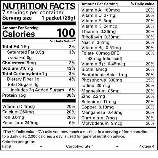 Dark Chocolate Pudding & Shake (Aspartame Free)