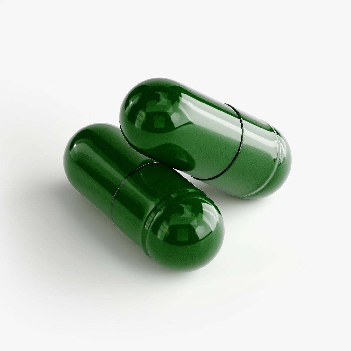 Two glossy green KasiBurn Fat Burner with MCT capsules specialty supplements by Kasivit