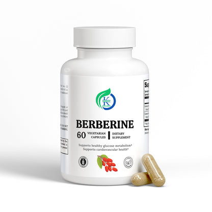 Kasivit Berberine specialty supplement bottle with two capsules for berberine for healthy metabolism