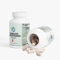Kasivit Complete Multivitamin Capsules in white bottle with natural beige capsules spilling out