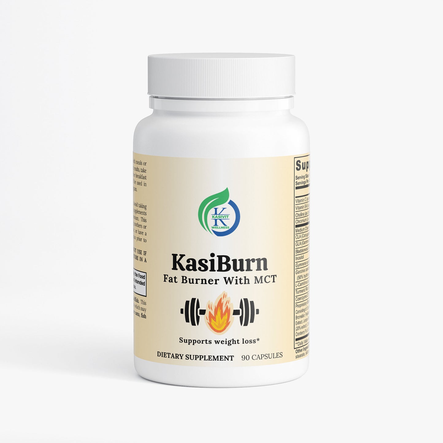 Kasivit KasiBurn Fat Burner with MCT - 90 Capsules
