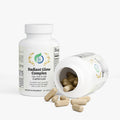 Kasivit Radiant Glow Complex Hair Skin and Nail capsules in white bottle with visible beige capsules