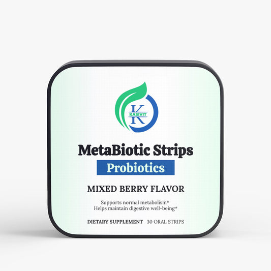 Kasivit MetaBiotic Strips™ – Probiotic + Metabolism Support, Anytime Anywhere