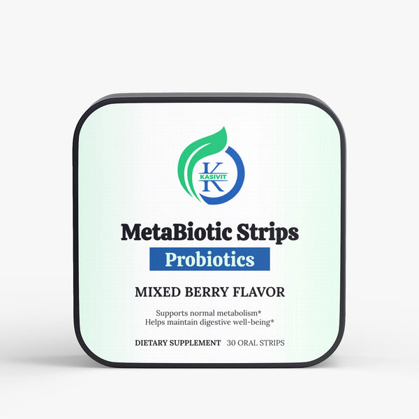 Kasivit MetaBiotic Strips™ – Probiotic + Metabolism Support, Anytime Anywhere