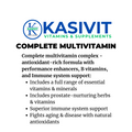 Kasivit Complete Multivitamin with essential vitamins and antioxidants in blue packaging