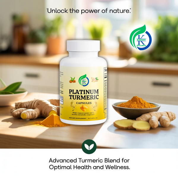 Kasivit Platinum Turmeric Supplement - Joint Support Capsules