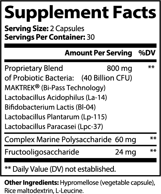 Kasivit High Potency Probiotic with Prebiotics Capsules 60ct