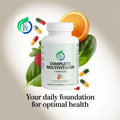 Kasivit Complete Multivitamin Capsules in a white bottle with orange and green packaging for daily health