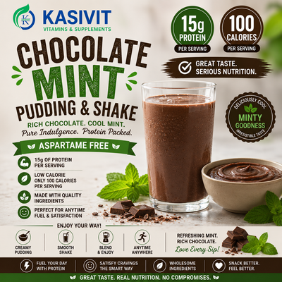 Chocolate Mint Pudding & Shake (Aspartame Free)