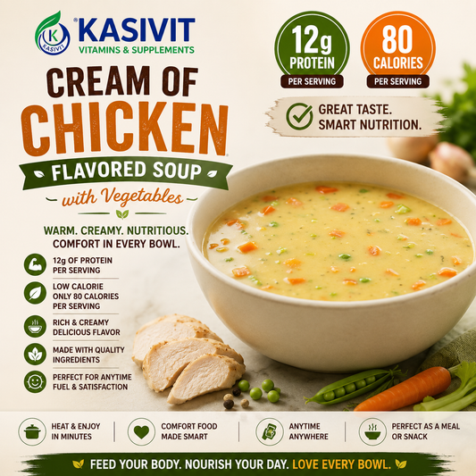 Cream of Chicken Flavored Soup with Vegetables
