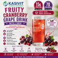 Fruity Cranberry Grape Drink with Fiber