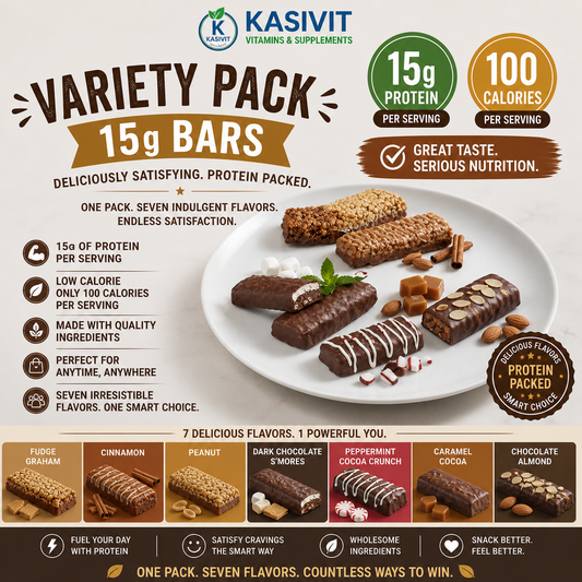 Variety Pack 15g Bars (Contains one bar each of 7 flavors.)