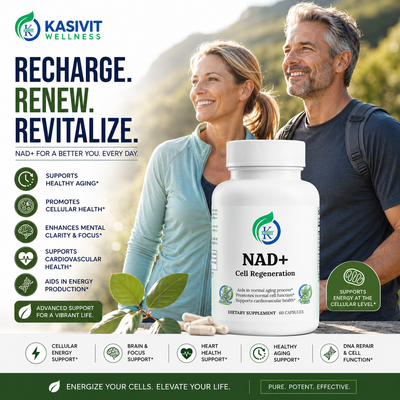 Kasivit NAD Supplement for Healthy Aging & Cell Regeneration