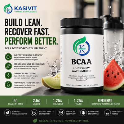 BCAA Post Workout Supplement Powder (Honeydew/Watermelon)