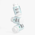 Kasivit CoQ10 supplement Ubiquinone 100mg Capsules in white bottles with blue labels