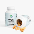 Kasivit CoQ10 supplement in softgel form with yellow capsules, designed for enhanced cellular energy