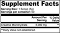 Kasivit Creatine Monohydrate Supplement Label with 5000 mg per scoop in a sleek container