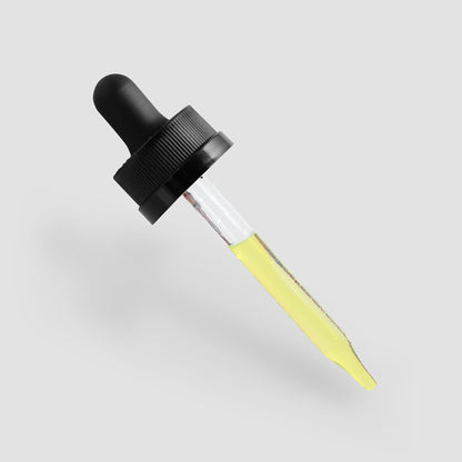 Kasivit hair growth supplement with a dropper bottle featuring yellow liquid for enhanced strength