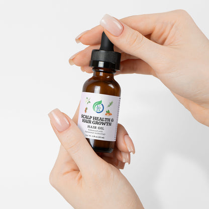 Kasivit Scalp Health Hair Growth Supplement in amber dropper bottle for hair nourishment