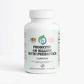 Kasivit Probiotic 40 Billion with Prebiotics capsules in white bottle for digestive health support
