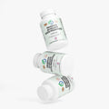 Kasivit high potency probiotic with prebiotics capsules in white bottles stacked display