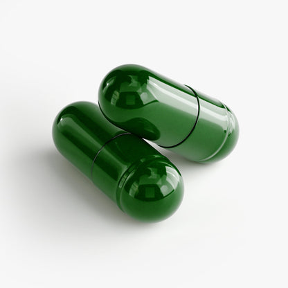 Two glossy green KasiBurn Fat Burner with MCT capsules specialty supplements by Kasivit