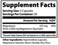 Kasivit Magnesium Glycinate Dietary Supplement in Capsule Form with 275 mg per Serving