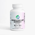 Kasivit Bone and Heart Support vitamin D3 supplements in white bottle with 60 capsules for bone and cardiovascular health