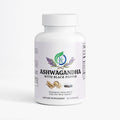 Kasivit Ashwagandha Capsules with Black Pepper for Stress Relief in White Bottle, 60 Count