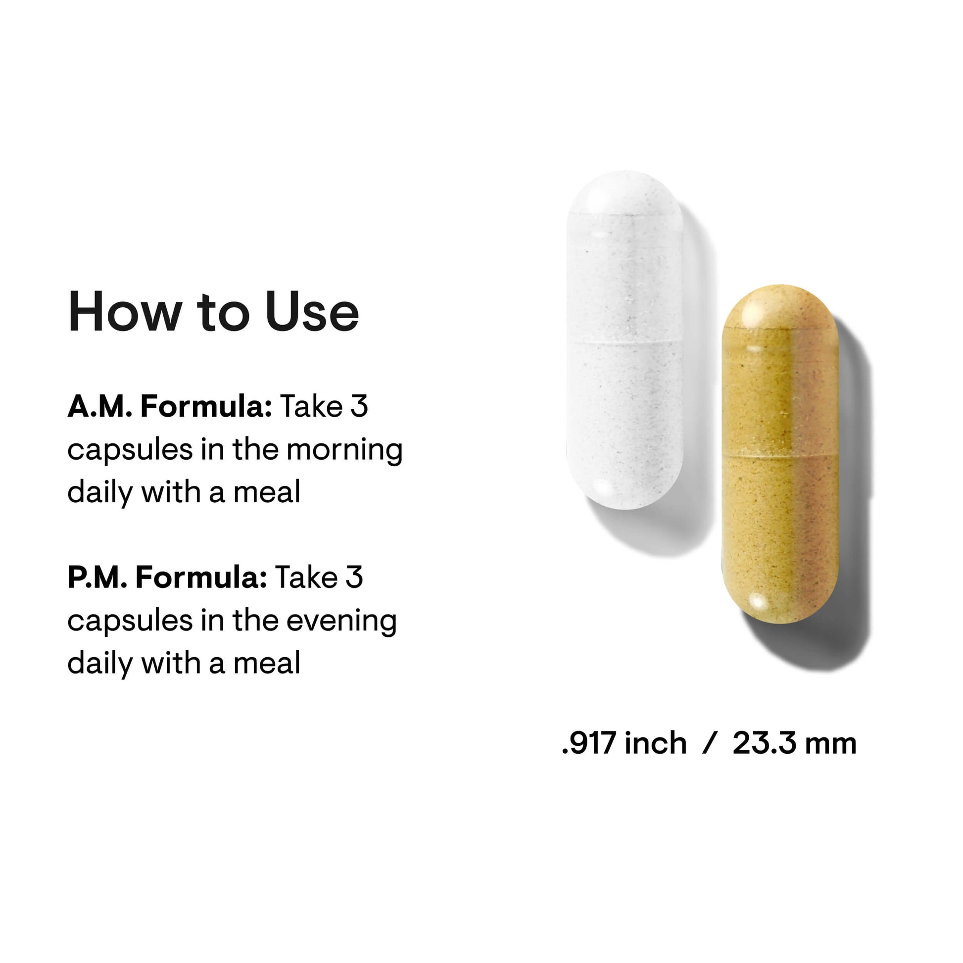 Thorne Multi-vitamin Elite supplement white and yellow capsules with usage instructions and size details