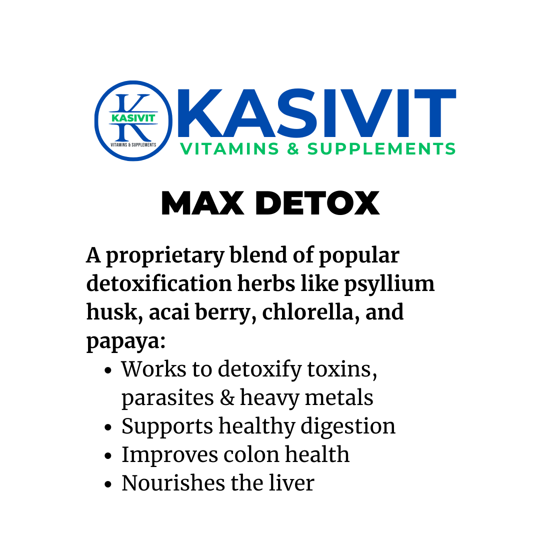 Max Detox - Acai Cleanse Supplement | Kasivit.com